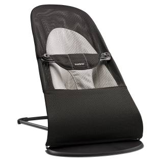 Кресло-шезлонг BabyBjorn «Balance Soft» черный сетка