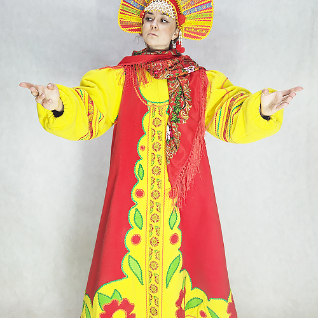 "РУССКИЙ НАРОДНЫЙ КОСТЮМ ""ПОЛИНА"" (флис для улицы) "