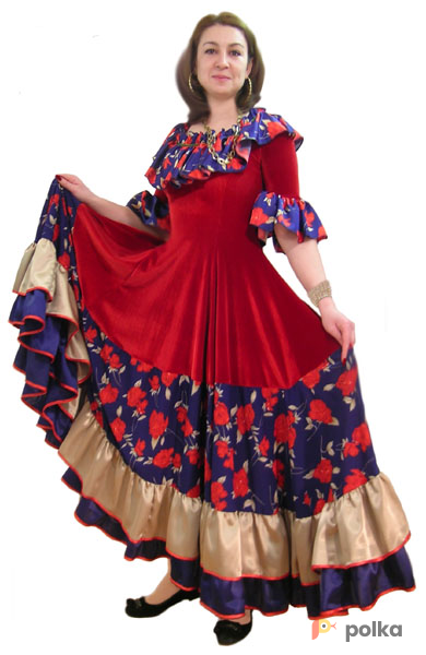 Возьмите Бархатное цыганское платье напрокат (Фото 1) в Москве