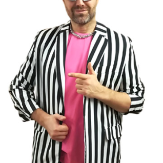Пиджак полосатый