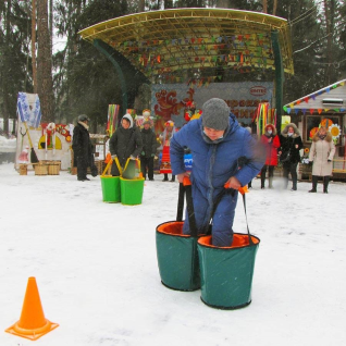 Забег в ведрах