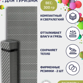 Коврик туристический складной Camping Flex 15