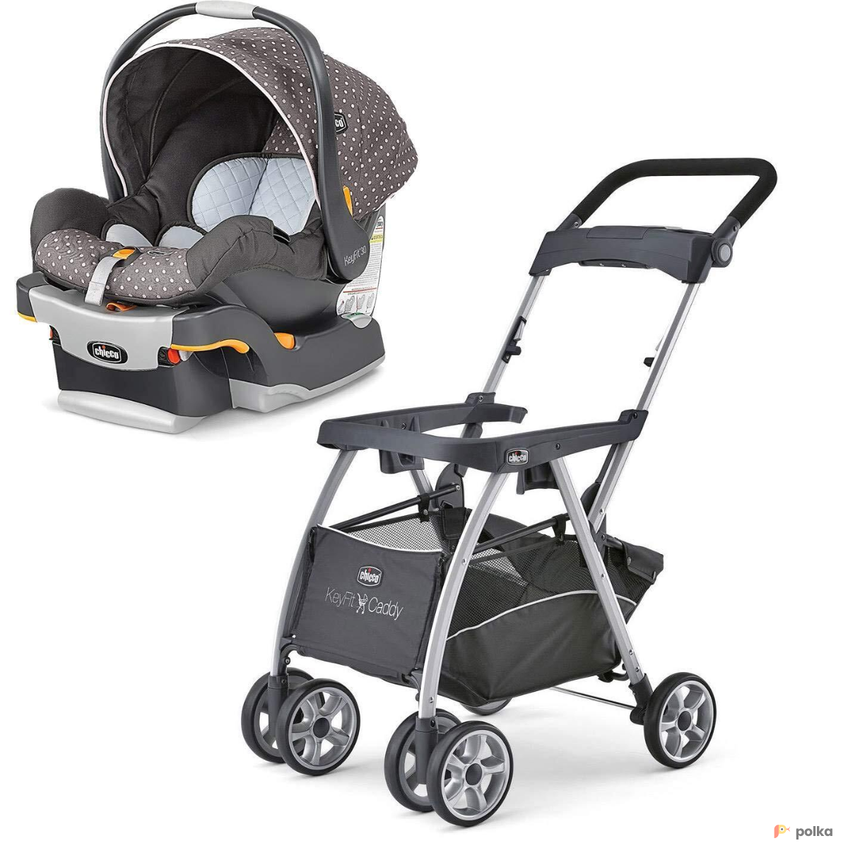 Возьмите Коляска-автокресло Chicco Keyfit Caddy  напрокат (Фото 1) в Москве