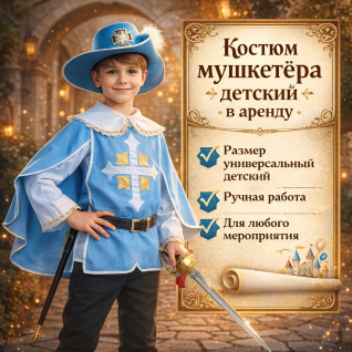 Костюм мушкетёра детский 
