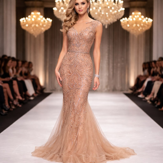 Платье Terani Couture Soft Rose