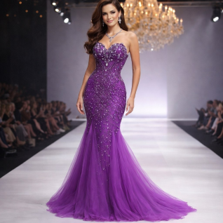 Платье вечернее Jovani фиолетовое