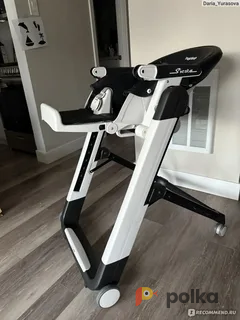 Возьмите Стульчик-шезлонг для кормления Peg-perego Siesta Чёрный напрокат (Фото 3) в Москве
