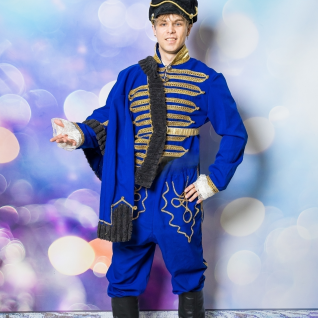 Гусар синий костюм 