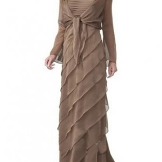 Платье вечернее Shutter Pleat Dress Caramel P 44 размер 