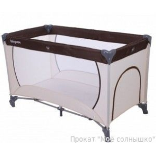Манеж-кровать Baby Care Arena бежевый/коричневый