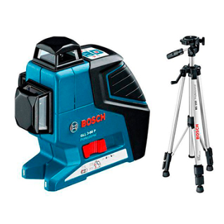 Линейный лазерный нивелир Bosch GLL 3-80 P + штатив BS 150