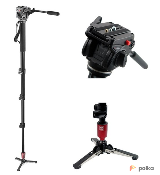 Возьмите Manfrotto 561BHDV-1 Video Monopod напрокат (Фото 1) в Москве