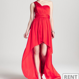Вечернее платье  Aidan Mattox Fire High-low Dressв  в 40-42-44 размерах 